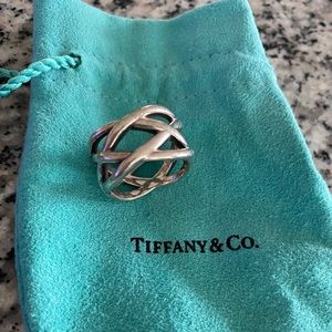 Tiffany Silver Woven Knot Band!